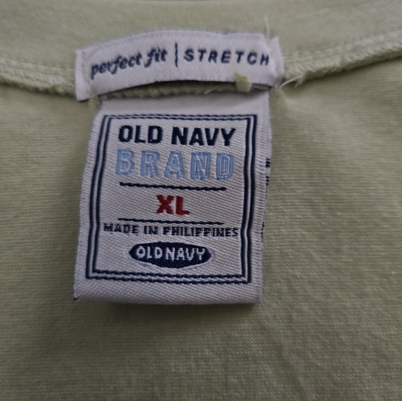 Vintage '05 - NWT Old Navy Green Cotton Stretch Jersey - Size XL - Picture 2 of 9